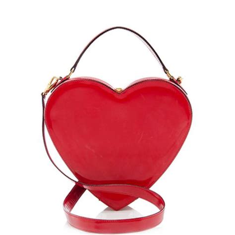 Valentine's Day small heart bag in red patent leather 